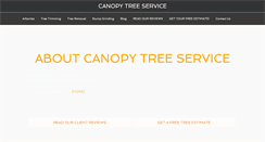 Desktop Screenshot of canopytreeservice.com